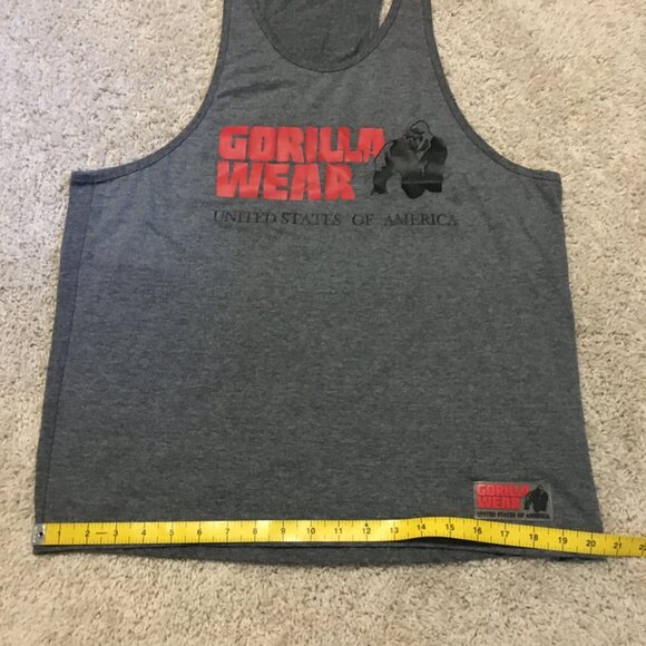 Gray Gorilla Wear Tank Top, Mens Size XL - Picture 15 of 16